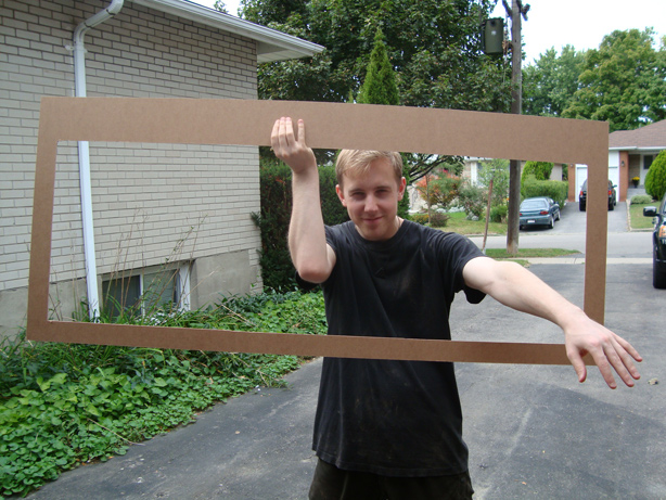 Climbing through NES frame