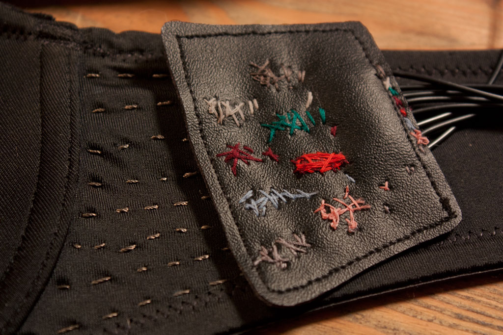 Detail of Playstation Controller Bra Closed Snaps