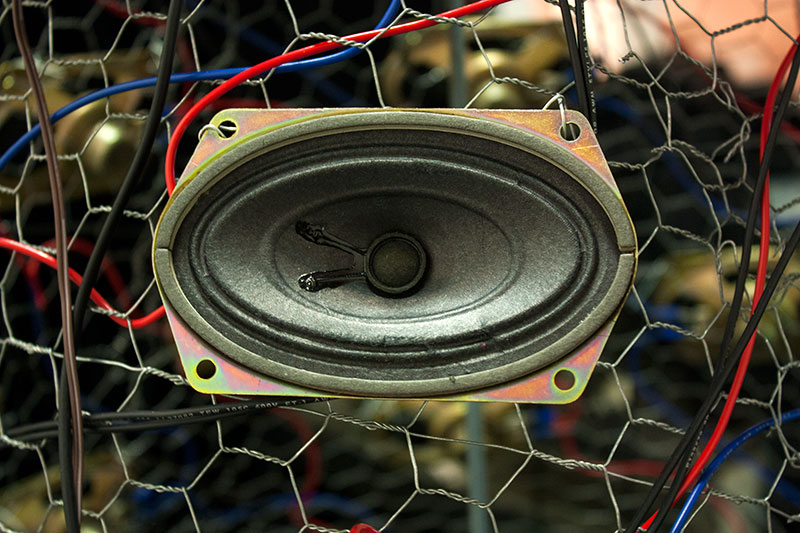 Close up of speaker used in Hive