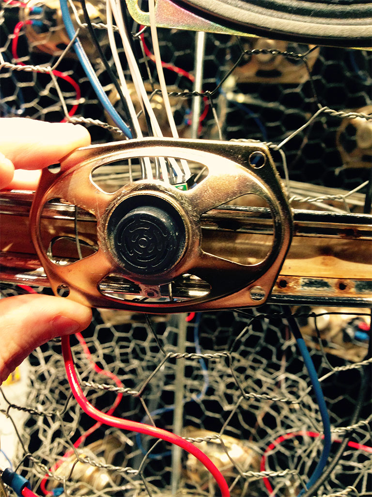 Ultrasonic sensor in mount on Hive