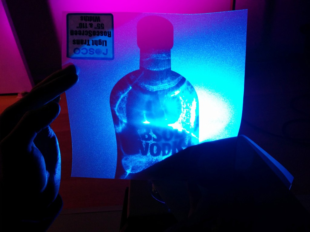 Early Test with Projection Materials